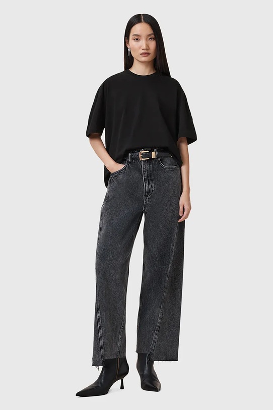 Bavlnené tričko AllSaints FUSE ETTA W071JC čierna