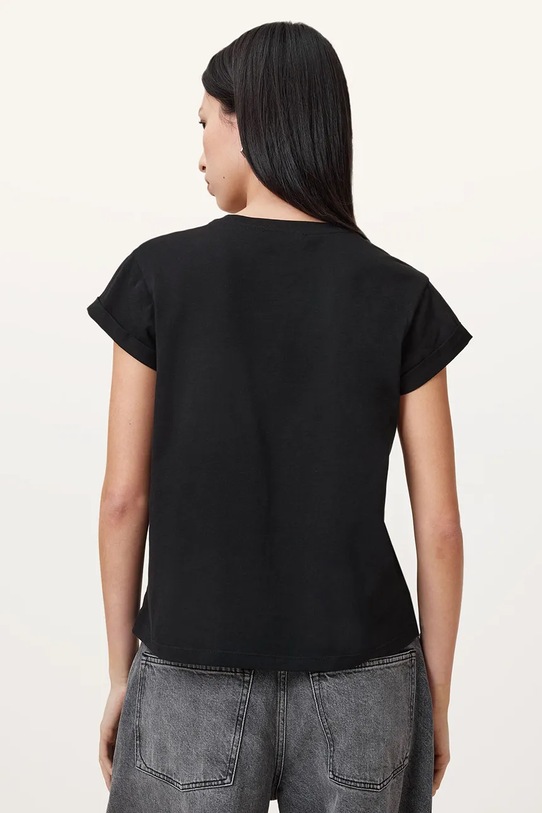 Îmbrăcăminte AllSaints tricou din bumbac KIARA ANNA W155JC negru