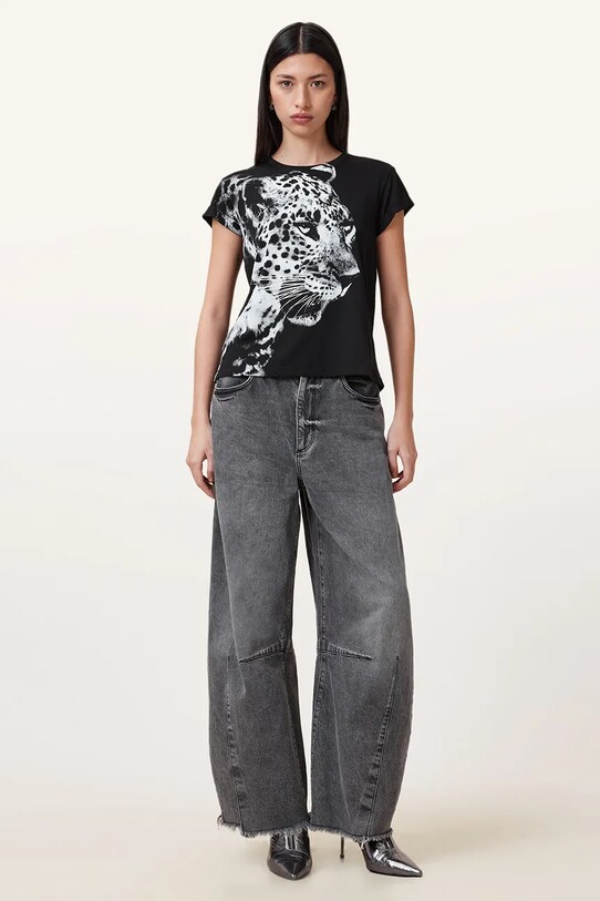 AllSaints tricou din bumbac KIARA ANNA W155JC negru