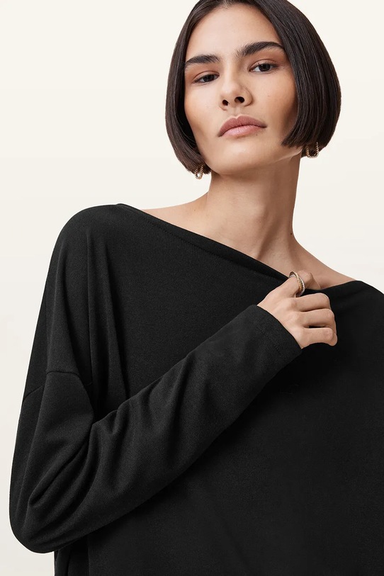 AllSaints longsleeve RITA W170JB negru SS25