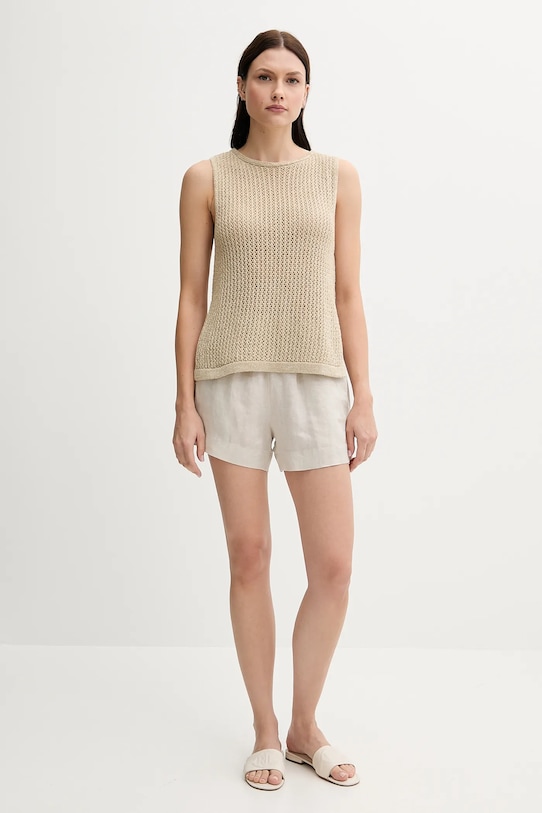 United Colors of Benetton top 11365H007 bej SS25