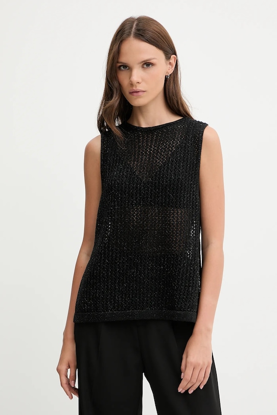 Топ United Colors of Benetton regular чорний 11365H007