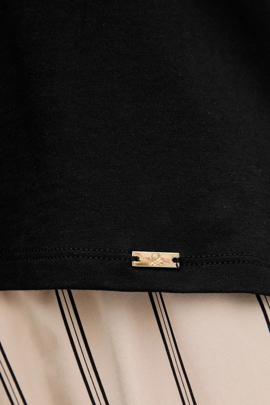 United Colors of Benetton tricou 3Q225M005 negru