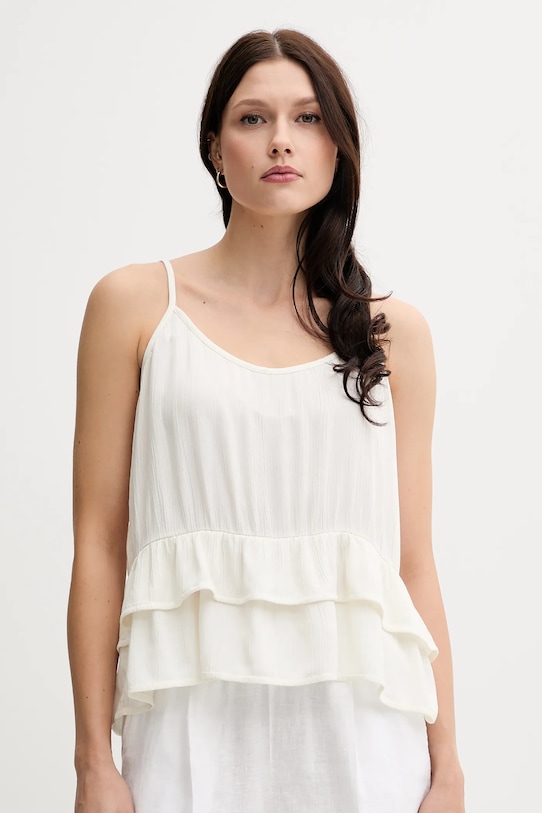 Blúzka United Colors of Benetton relaxed béžová 4VW95H00B