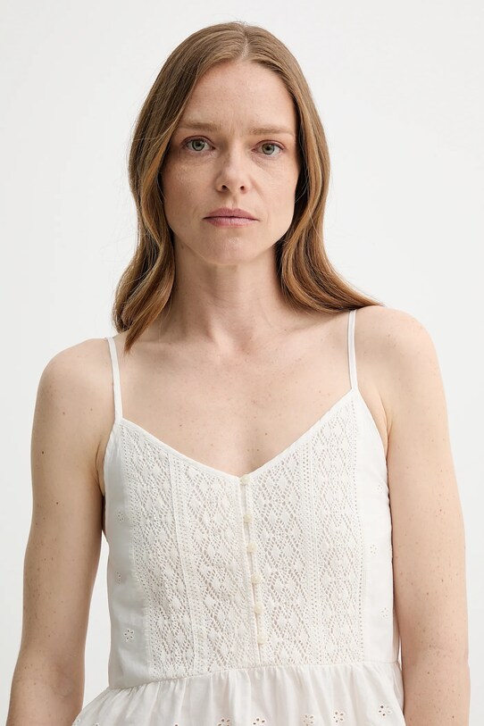 Levi's bluzka bawełniana CORA SL BLOUSE beżowy 001SI