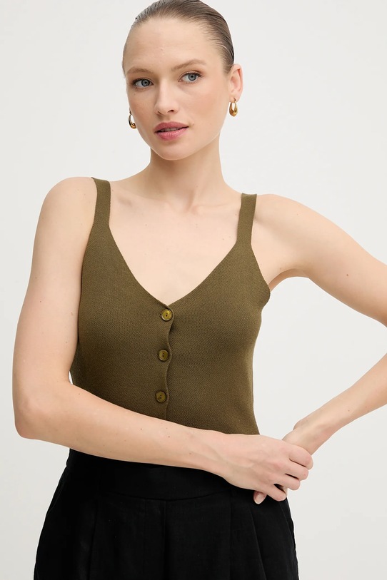 Sisley camicetta verde 1084MH00G