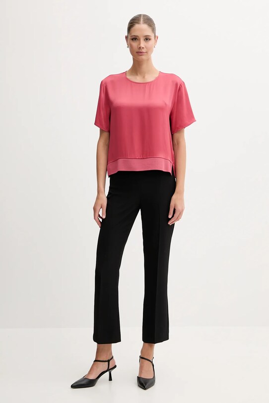 Μπλουζάκι Sisley 52BZLQ093 ροζ SS25