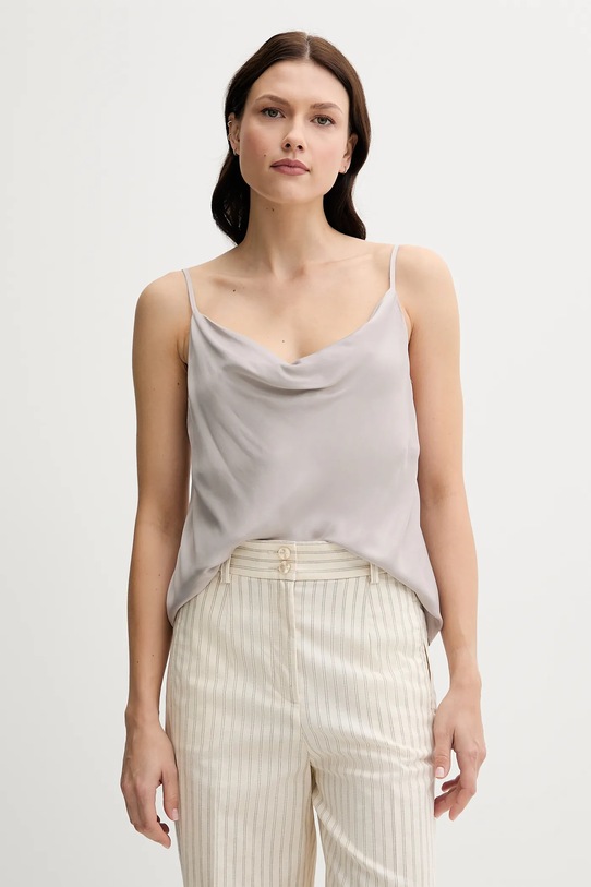 Top Sisley casual siva 52BZLH01N