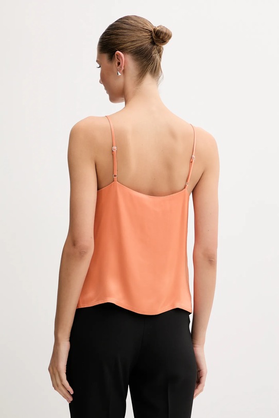 Îmbrăcăminte Sisley top 52BZLH01N portocaliu