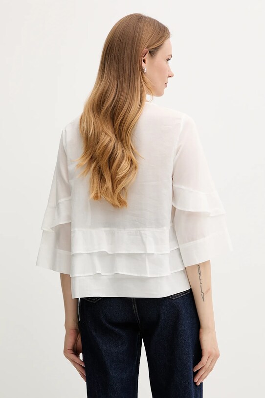 Abbigliamento Sisley camicetta in cotone 5HO1LQ08T bianco