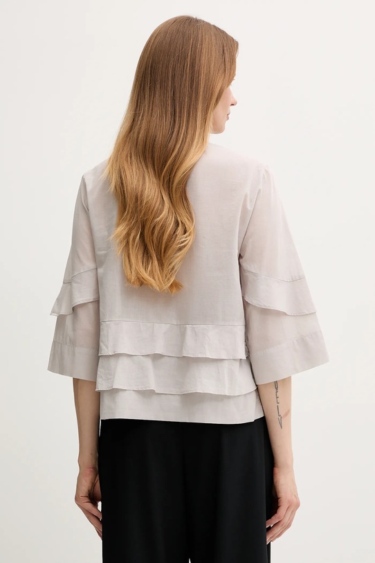 Odjeća Pamučna majica Sisley 5HO1LQ08T siva