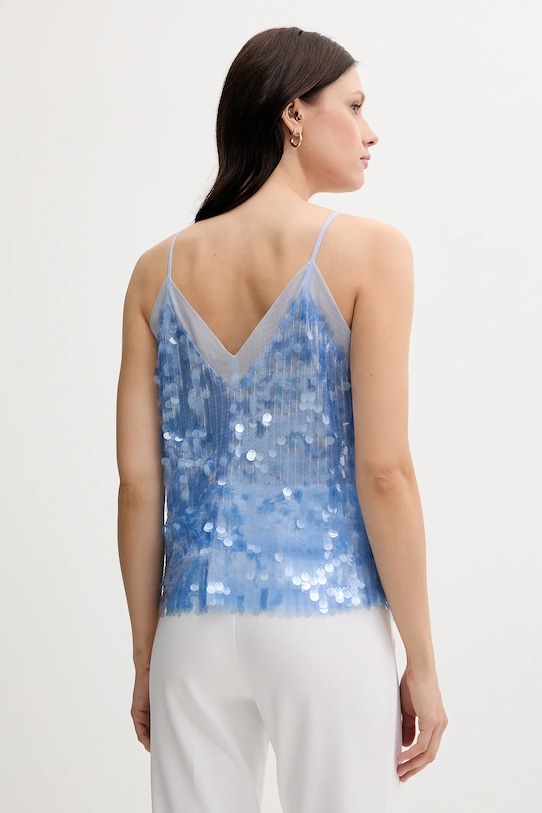 Odzież Sisley bluzka 5ZQWLH01K niebieski