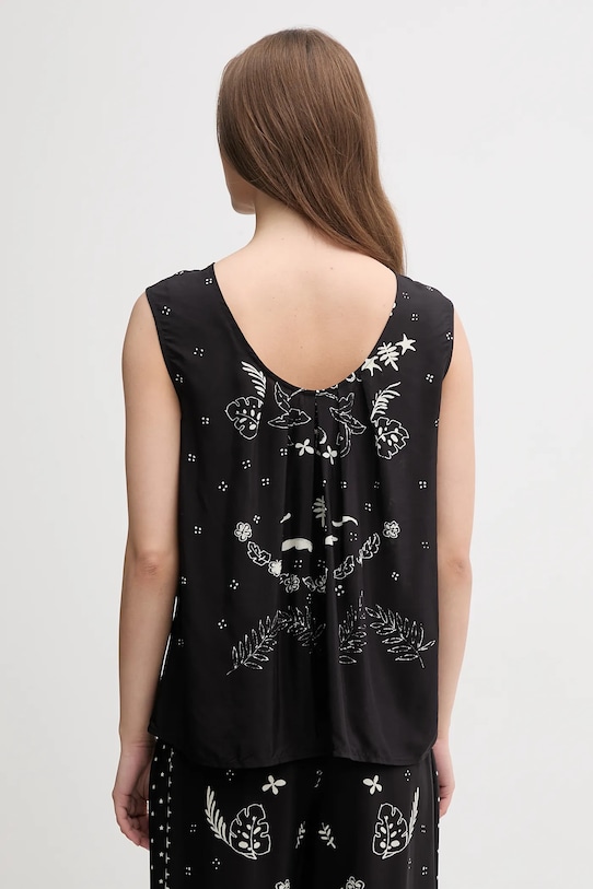 Odzież Sisley bluzka 5XINLQ09A czarny