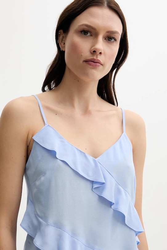 Sisley bluză albastru 5LNTLH01J