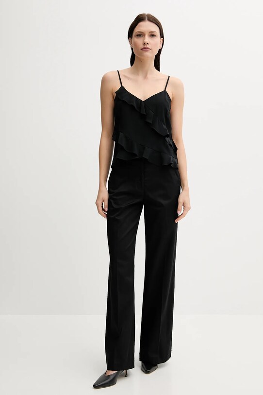 Sisley bluzka 5LNTLH01J czarny SS25