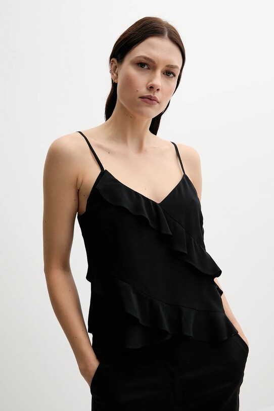 Sisley bluzka czarny 5LNTLH01J