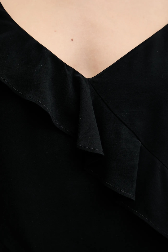 Sisley bluză 5LNTLH01J negru