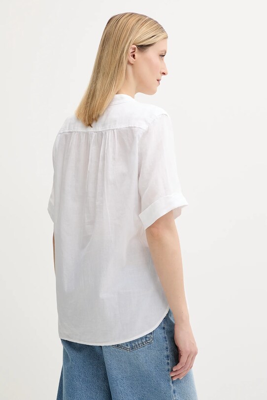 Îmbrăcăminte Marc O'Polo bluză din in 516113541069 alb