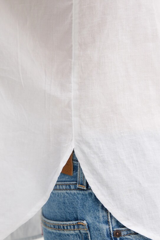 Marc O'Polo bluză din in 516113541069 alb