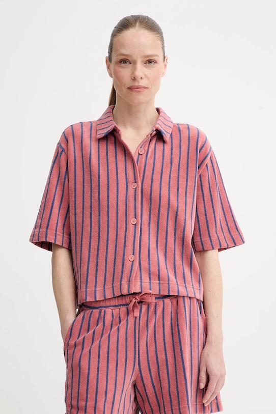 Bombažna srajca Marc O'Polo Casual roza 5000006563