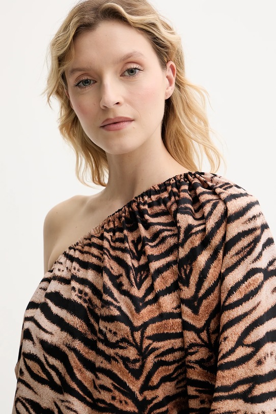 Bavlněná halenka The Sleeper hnědá GATP06A003N