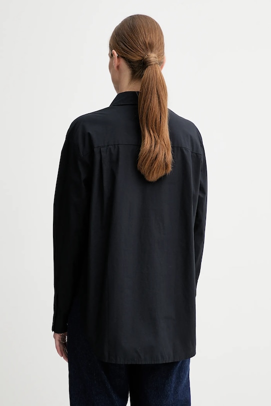 Odzież Marc O'Polo koszula bawełniana 500105142557 granatowy