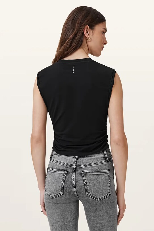AllSaints bluzka WEST czarny W214JA