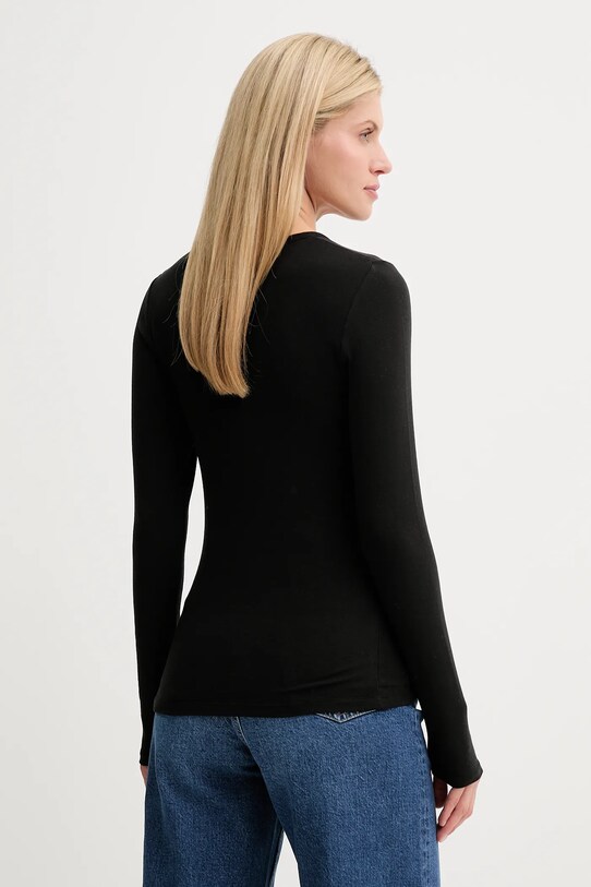 Odzież MUNTHE longsleeve z domieszką wełny LUTEST 247112724767 czarny