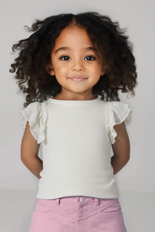 Детская блузка Mayoral casual белый 3013.6L.Mini.PPYA
