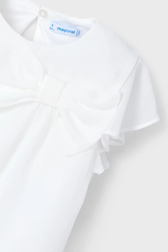 Deklice Otroška Majica Mayoral 3182.6B.Mini.PPYA bela