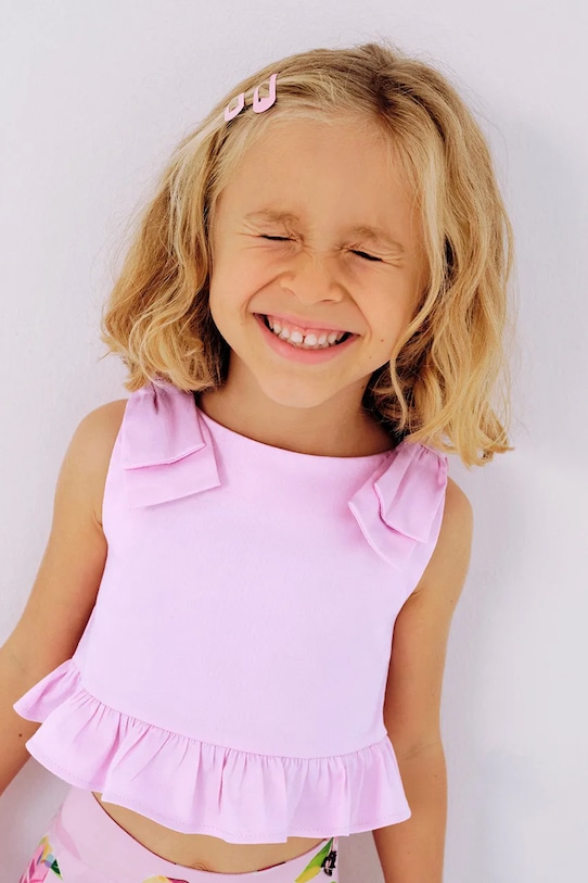 Дитяча бавовняна блузка Mayoral візерунок рожевий 3023.6D.Mini.PPYA