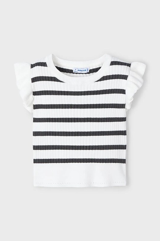 Mayoral bluza copii 3024.6D.Mini.PPYA alb SS25