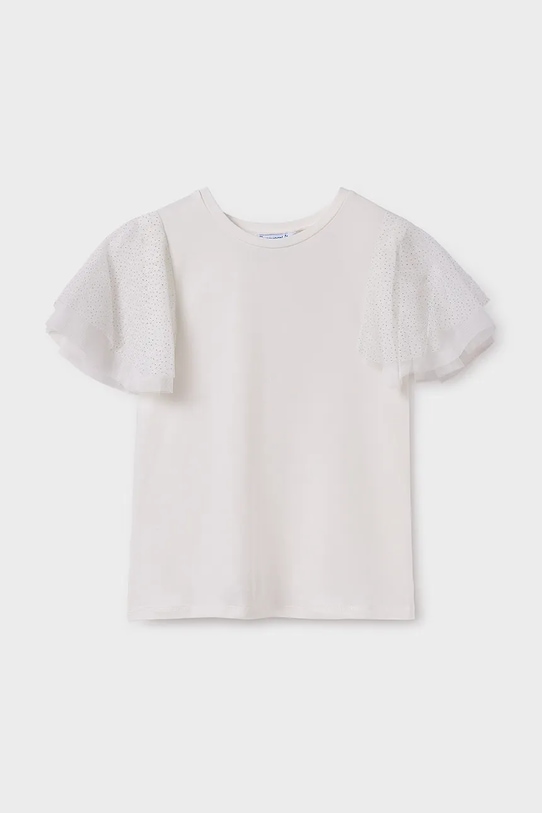 Mayoral bluzka dziecięca 6022.8B.Junior.PPYA beżowy SS25