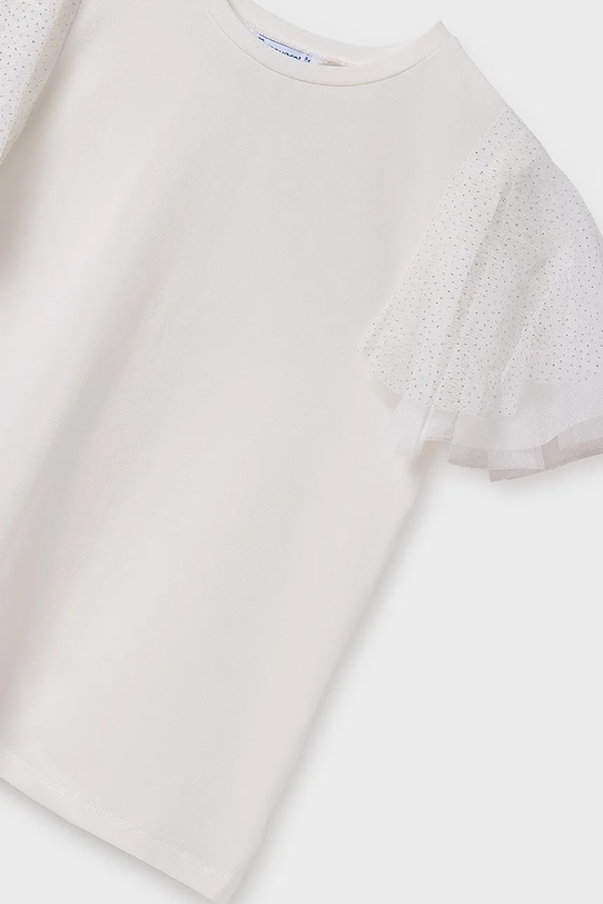 Mayoral bluzka dziecięca beżowy 6022.8B.Junior.PPYA