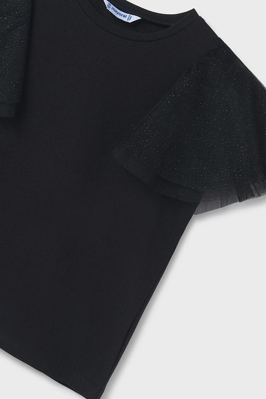 Dziewczynka Mayoral bluzka dziecięca 6022.8B.Junior.PPYA czarny