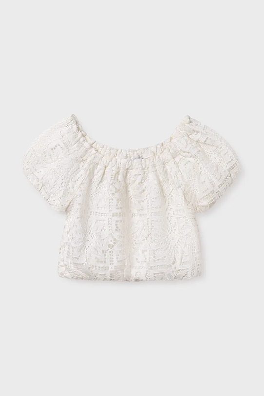 Дитяча блузка Mayoral casual бежевий 6151.8A.Junior.PPYA