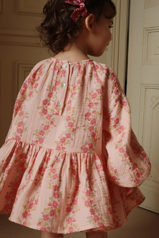 Παιδική βαμβακερή μπλούζα Konges Sløjd COCO BLOUSE GOTS casual ροζ KS102274