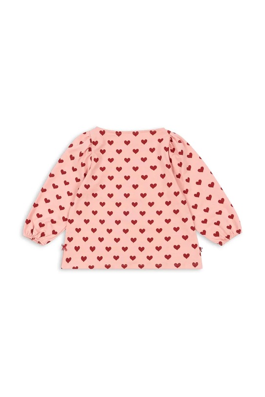 Detská bavlnená blúzka Konges Sløjd DREY SLIT BLOUSE GOTS KS102567 ružová SS25