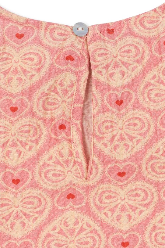 Παιδική μπλούζα Konges Sløjd AVA SS BLOUSE GOTS ροζ KS102445