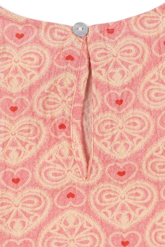 Παιδική μπλούζα Konges Sløjd AVA SS BLOUSE GOTS ροζ KS102445