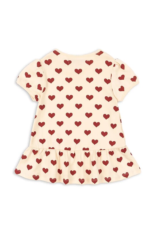 Konges Sløjd bluza de bumbac pentru copii CLASSIC TEE GOTS KS102548 bej SS25