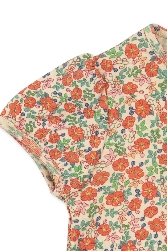 Dievča Detská bavlnená blúzka Konges Sløjd CLASSIC TEE GOTS KS102548 oranžová