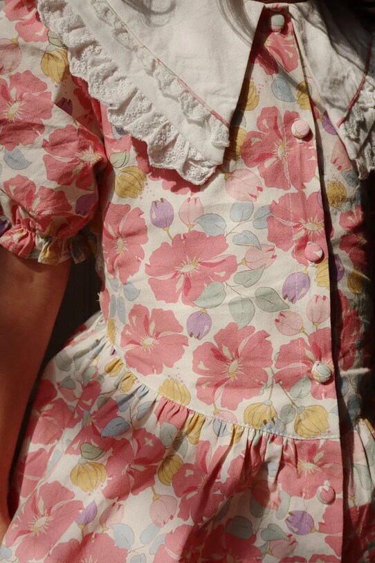 Detská bavlnená blúzka Konges Sløjd COEUR COLLAR SHIRT GOTS KS102850
