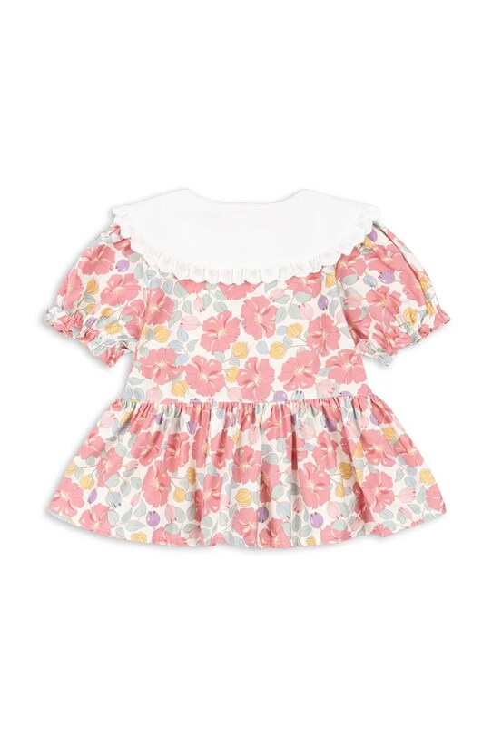 Fete Konges Sløjd bluza de bumbac pentru copii COEUR COLLAR SHIRT GOTS KS102850 roz