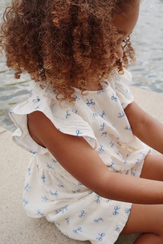 Konges Sløjd bluzka COCO TOP GOTS wzorzyste beżowy KS103205