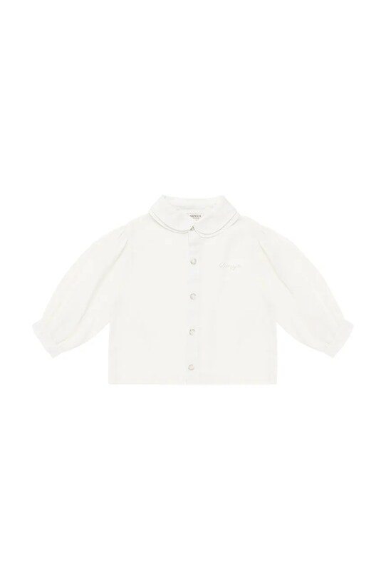 Бебешки суичър Donsje Anoeche Linen Blouse лен бял 4094600.68.92