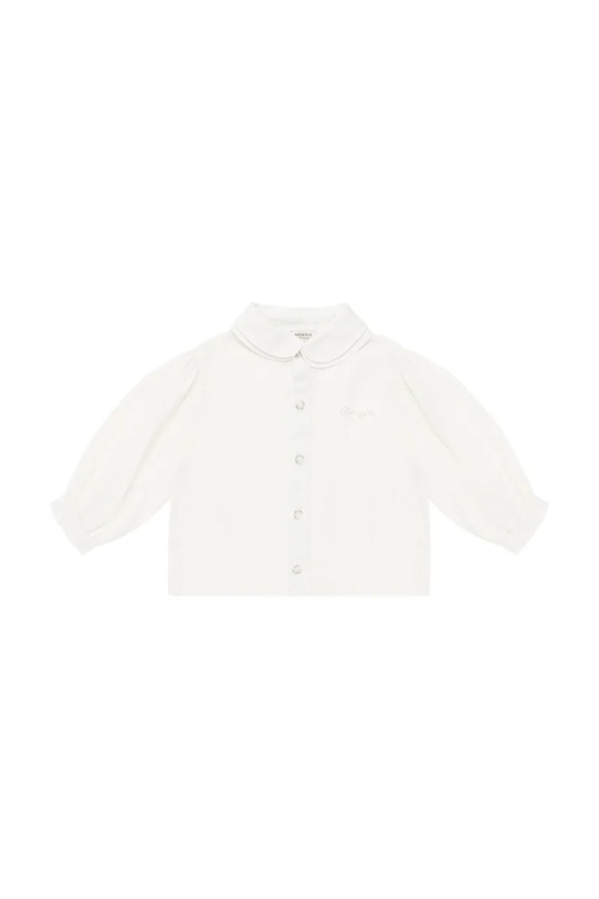 Donsje bluzka lniana niemowlęca Anoeche Linen Blouse długi biały 4094600.68.92