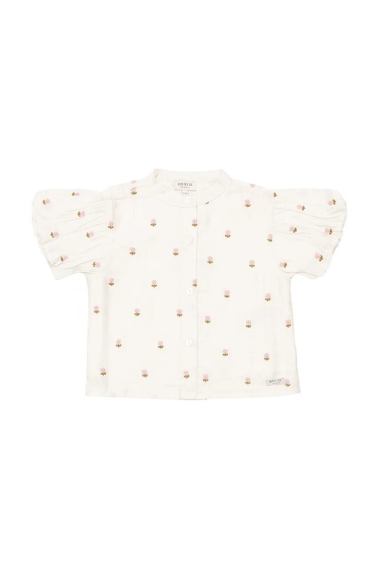 Donsje bluză copii Ezrah Blouse Roses 4095401 alb SS25