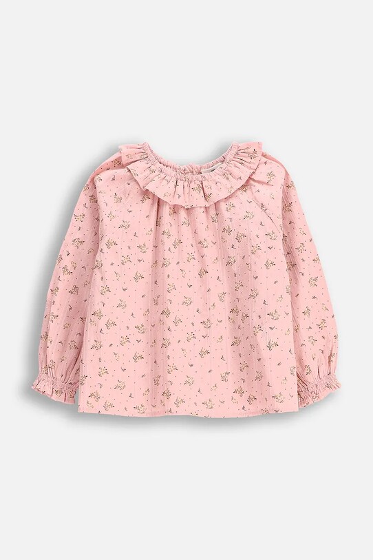 Dětská bavlněná halenka Coccodrillo WC5140101DGK růžová SS25