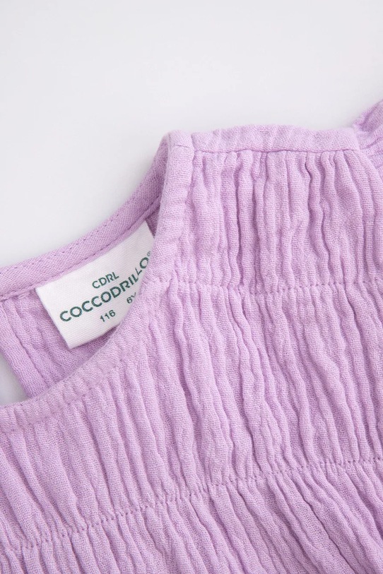 Coccodrillo gyerek blúz pamutból lila WC5140201IGK